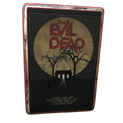 9"x7" -  Evil Dead Handmade Mini Movie Poster Wood Art Plaque