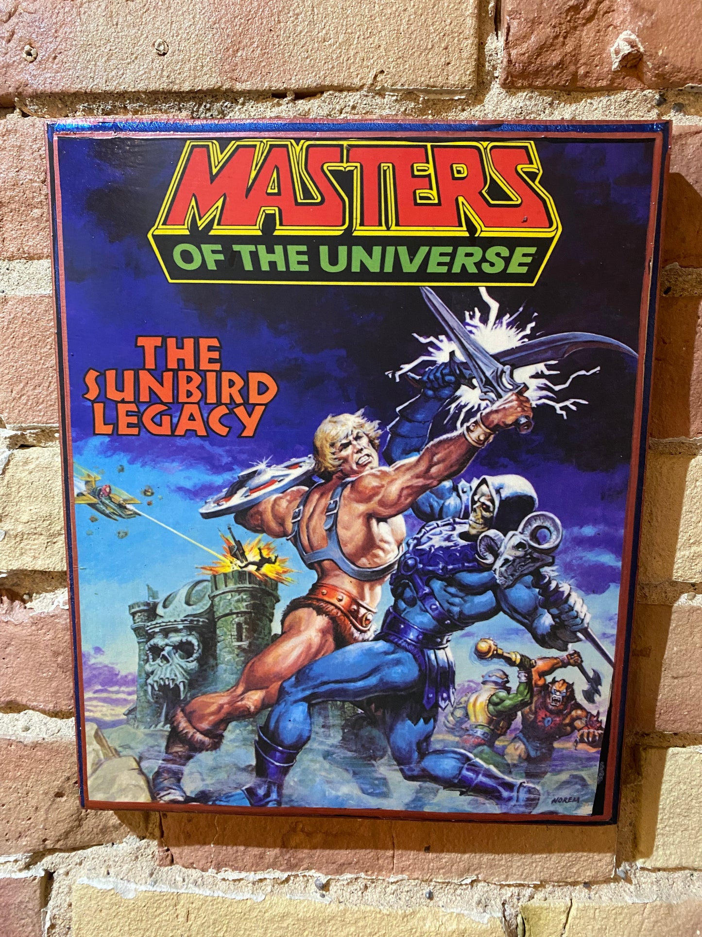 He-man masters of the universe, the Sunbird Legacy, Solid Wood Framed Art Plaque