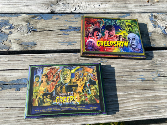 Creepshow/ night of the creeps handmade Movie mini posters set of two 7 x 5 Graham Humphries ￼