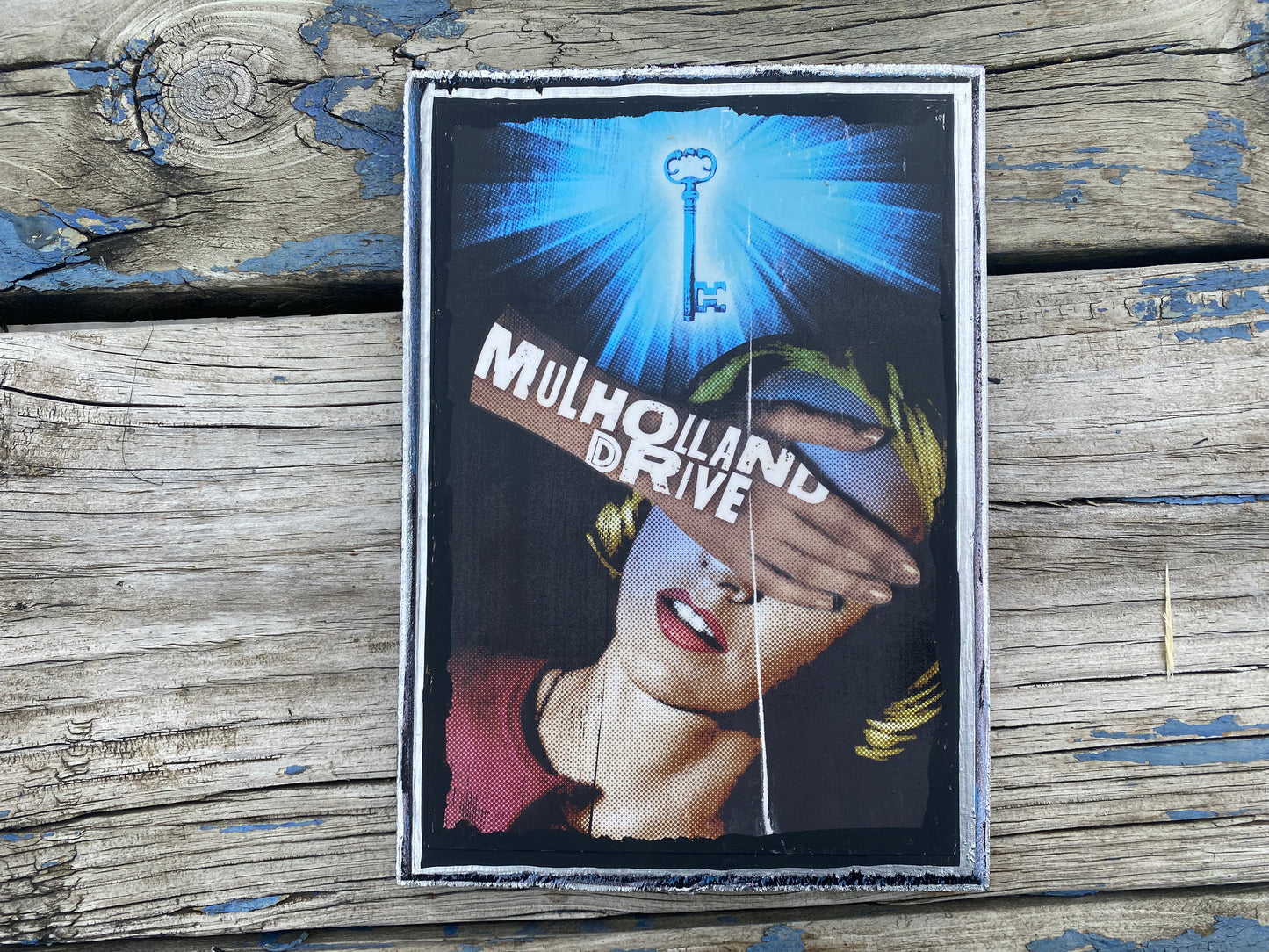 Mulholland Drive Handmade Mini Movie Poster Wood Art Plaque 9x7