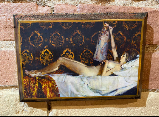 McGinnis Pin Up Girl Retro Handmade Art Plaques