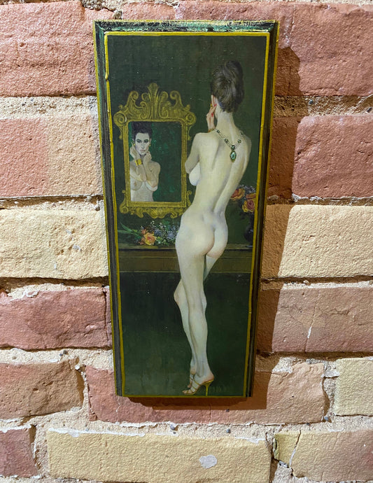 Robert McGinnis Pin Up Girl Retro Handmade Art Plaque 11x5