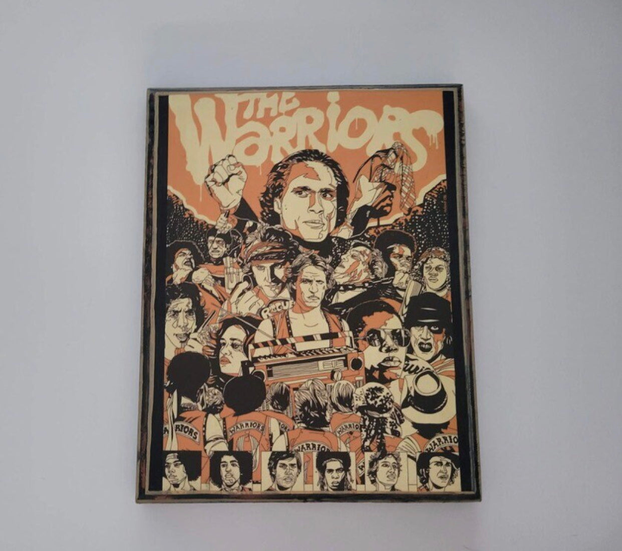 The Warriors Handmade Mini Movie Poster Wood Art Plaque 9x7