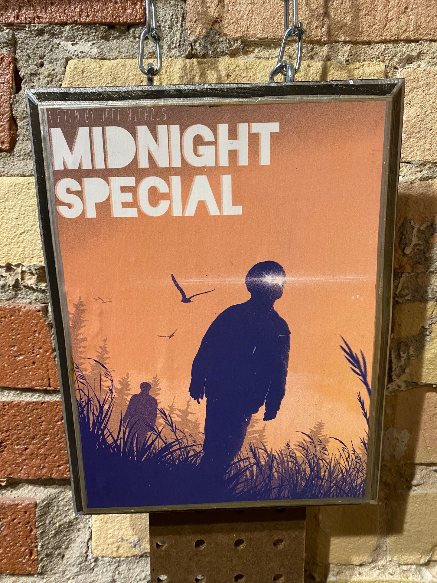 SALE Half off Midnight Special movie mini poster wood art plaque 9x7