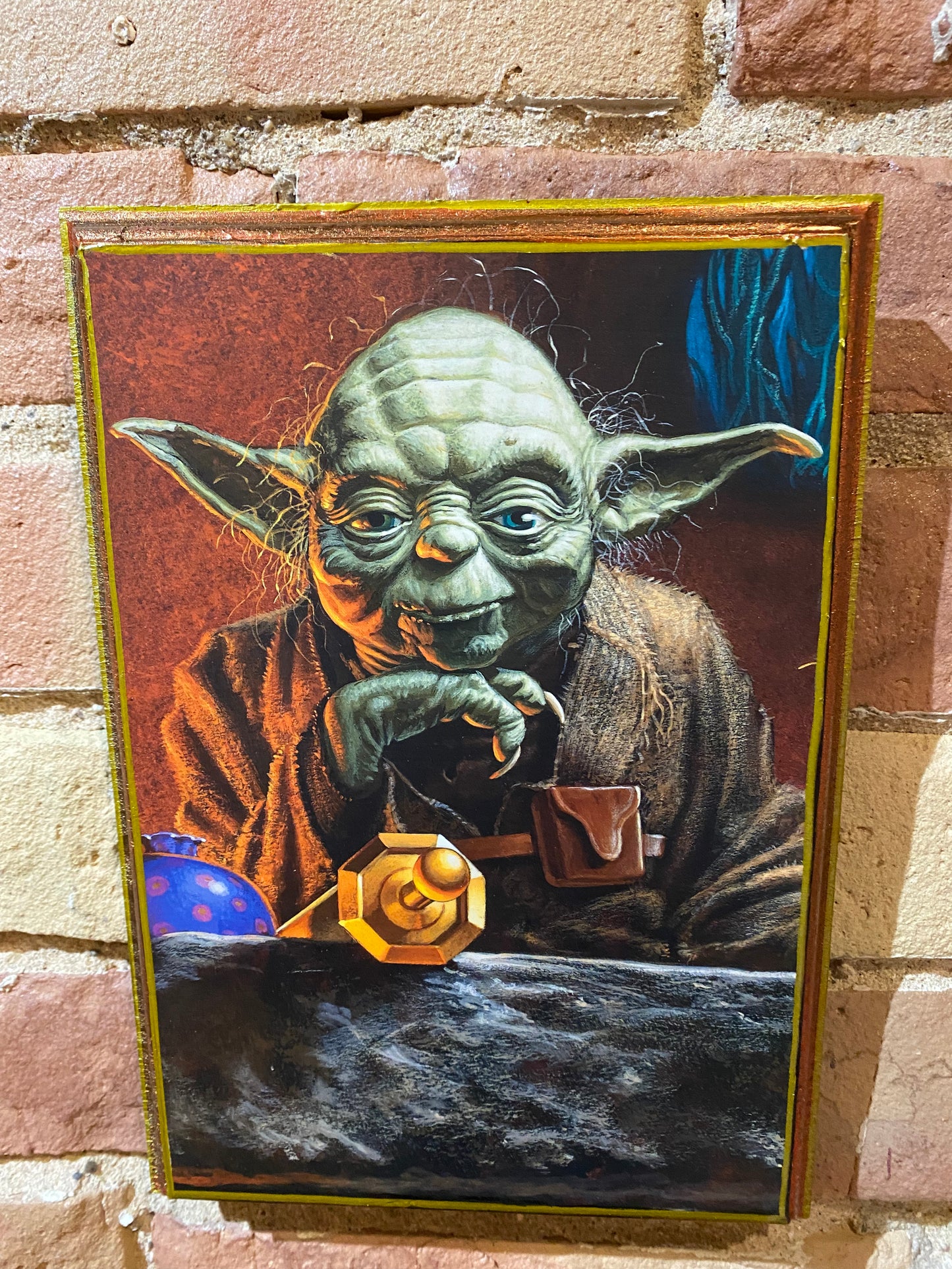 Star Wars Yoda Handmade Wood Art Plaque 9x7
