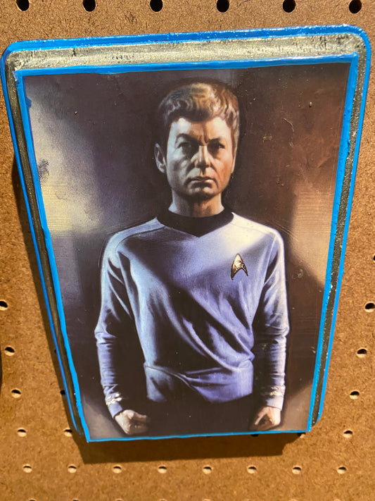 Sale Half off Star Trek Bones McCoy wood Art Plaque 7x5