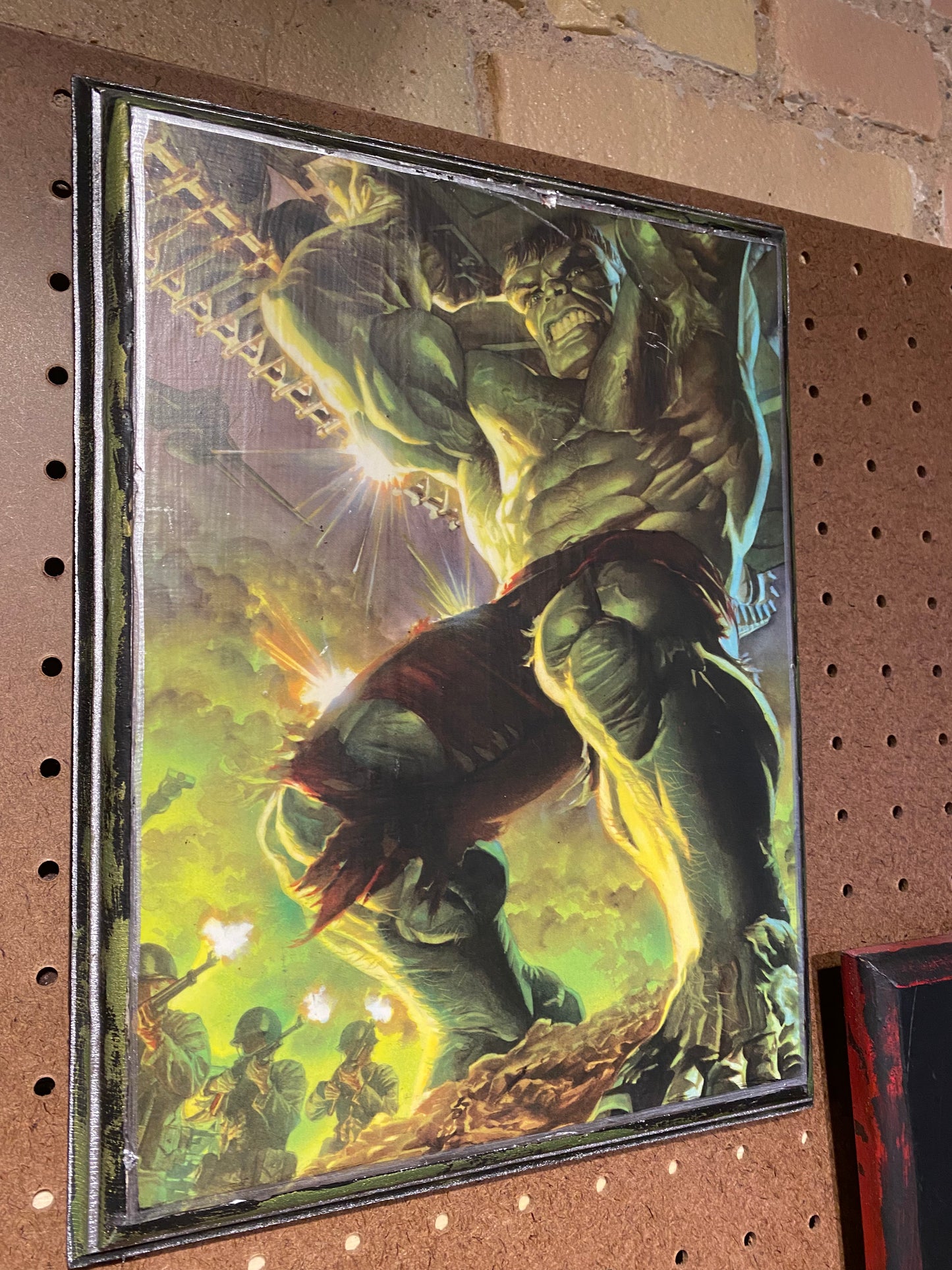 SALE: Incredible Hulk Alex Ross Handmade Wood Art Plaque 12x9
