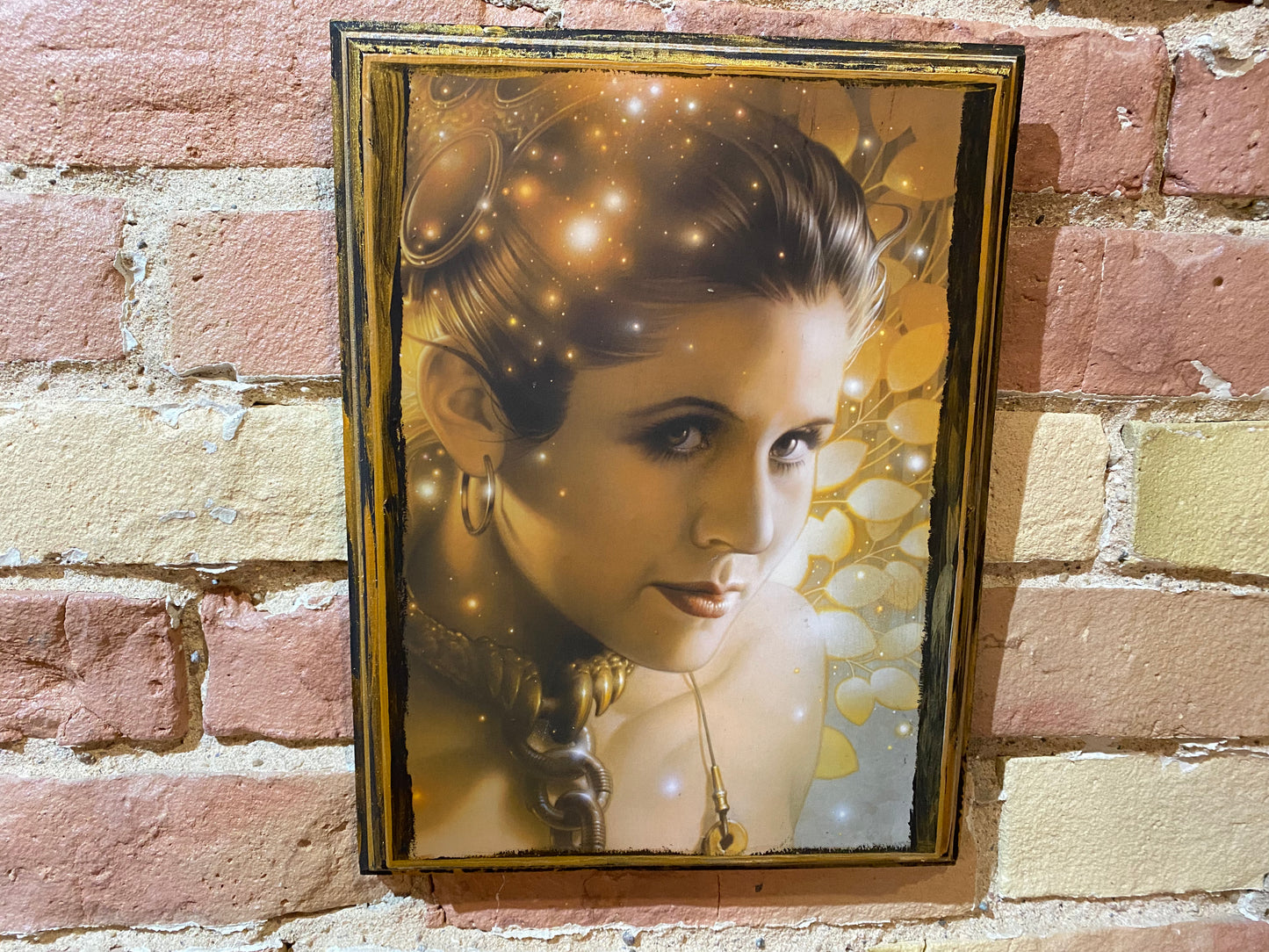 Star Wars Leia Handmade Wood Art Plaque 12x9