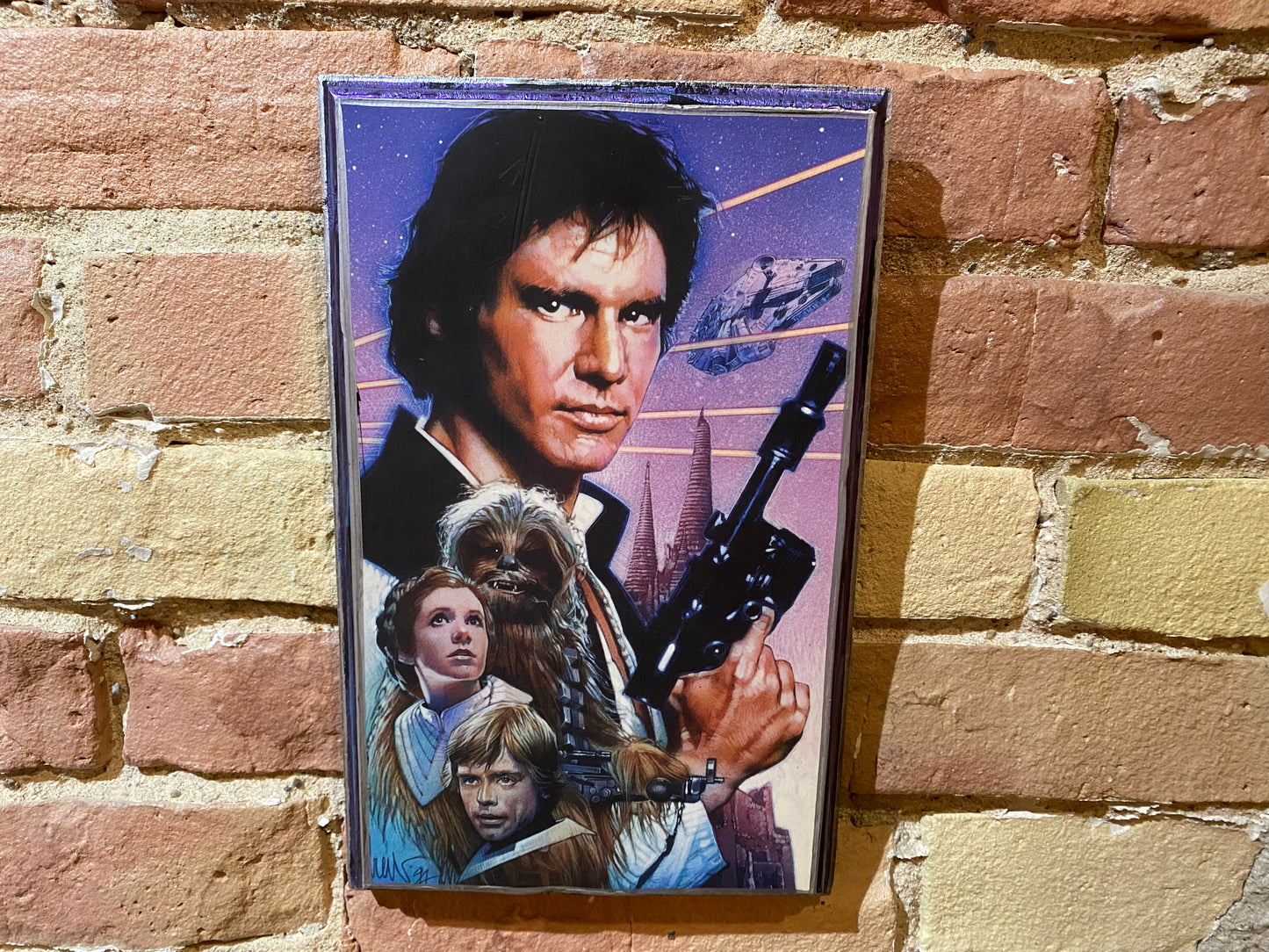 Star Wars  Handmade Wood Art Plaque 11x7