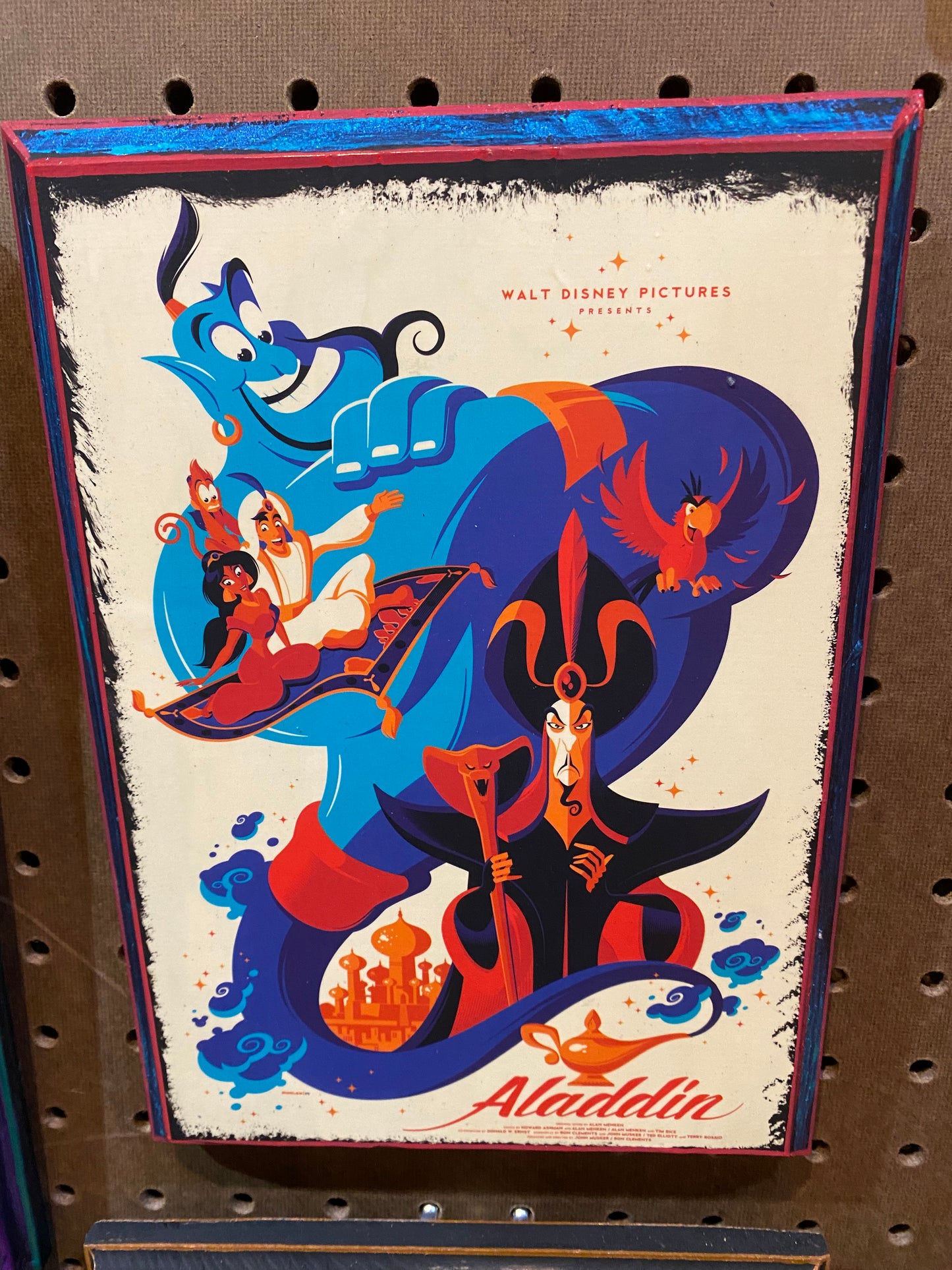 Sale: Half off Aladdin wood art plaque 9x7