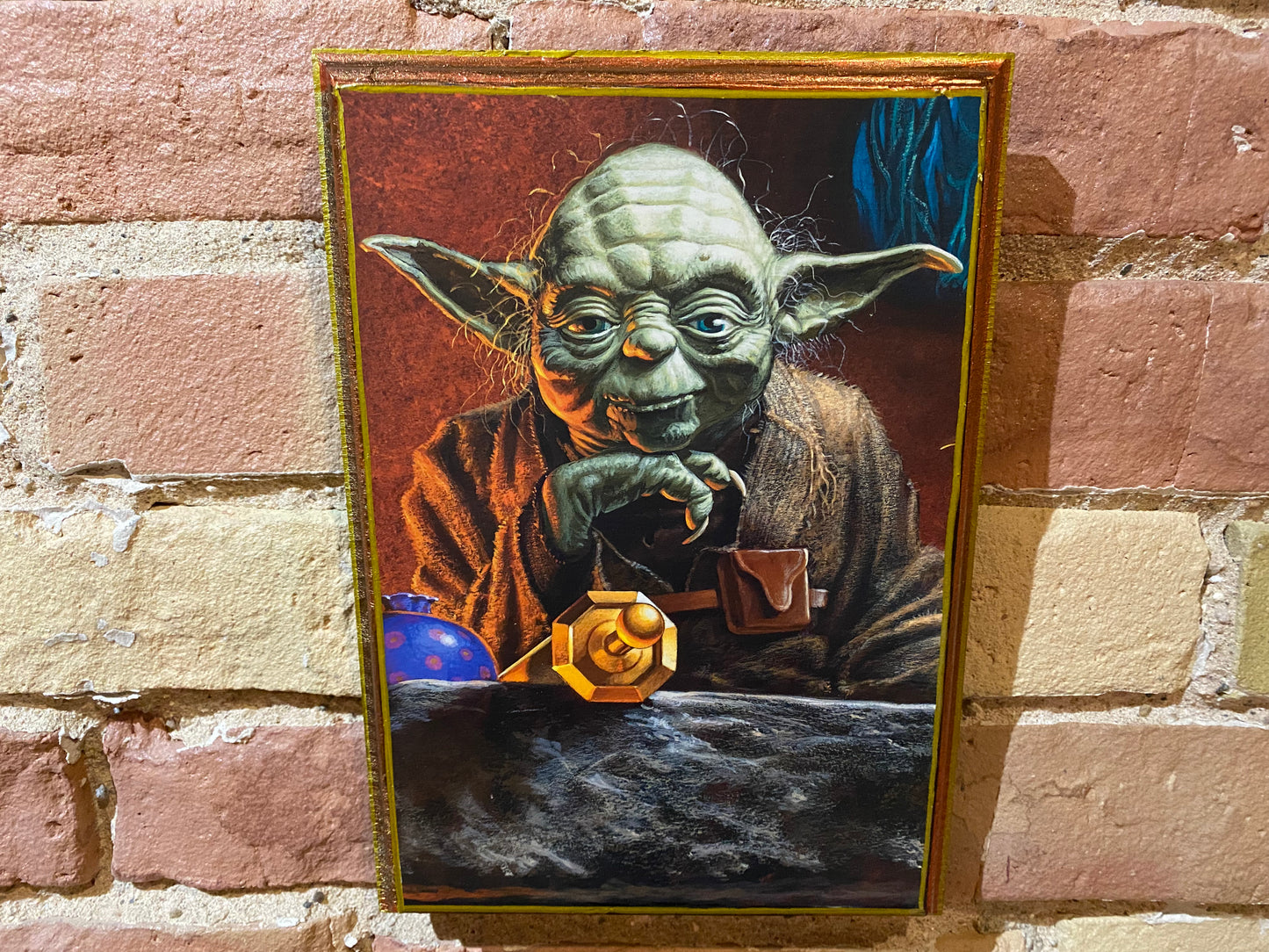 Star Wars Yoda Handmade Wood Art Plaque 9x7